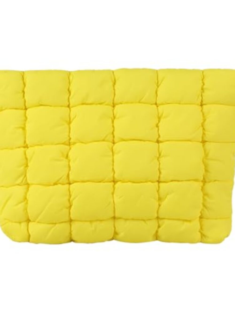 Puffy Quilted Cosmetic Bag Travel Makeup Pouch Zipper